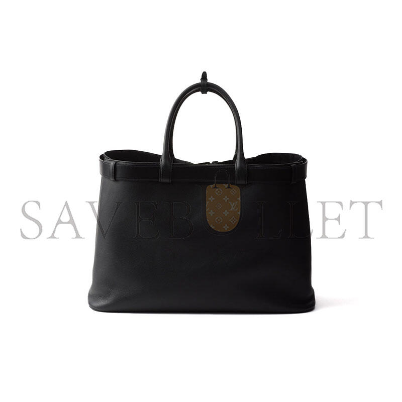 PRADA BUCKLE LEATHER BAG WITH BELT 2VG126 (48*34*18cm)
